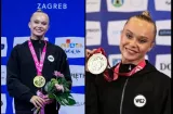 ¡Los calló! Niegan la visa a gimnasta rusa, llega de apuro y se baña en oro