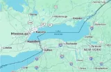 Google Maps cambia nombre del Lago Ontario a Lago América para EE.UU.
