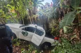 !Policías se la sacan¡ Patrulla cae a una zanja y 3 resultan lesionados