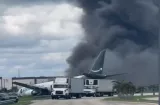 Cinco muertos tras estrellarse avión de Amazon en el aeropuerto de Miami