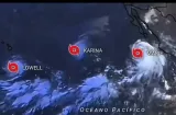 Océano Pacífico registra tres ciclones simultáneos impulsados por El Niño