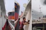 Buque con bandera de Panamá choca con pesquero chino cerca de Singapur