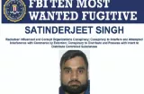FBI ofrece $1 millón por "Goldy Brar", líder criminal de la India