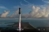 La nave Starship ameriza con éxito después de su primer viaje orbital
