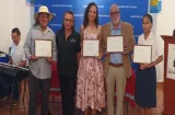 ¡Orgullo veragüense! Premian a compositores y escritores en Santiago