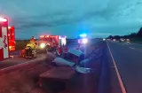 ¡Tremendo tanganazo! Choca contra una alcantarilla en Aguadulce
