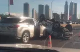 ¡Accidente múltiple en el Corredor Sur! Se forma qué tranque 