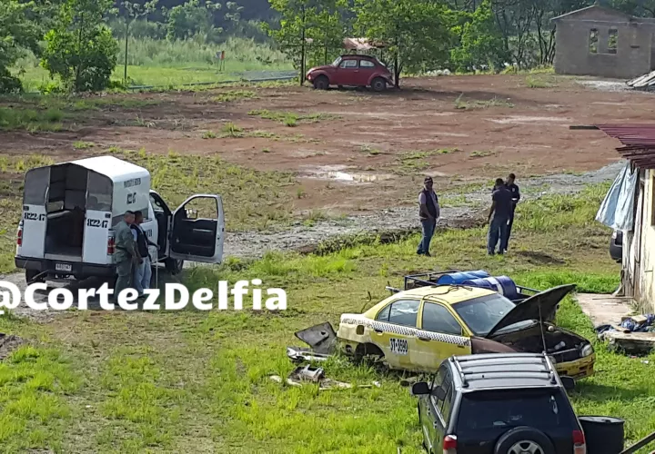 Area donde se ubicó el cadáver. (Foto: Delfia Cortez)