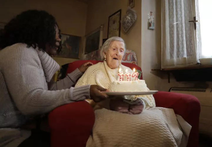 Morano, al parecer la última persona en el mundo nacida en la década de 1880.  /  Foto: AP