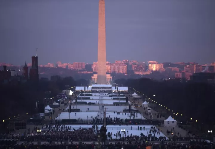 Cientos de miles de seguidores y también de opositores son esperados a lo largo del "Mall", la inmensa avenida que parte del Congreso.  /  Foto: AFP