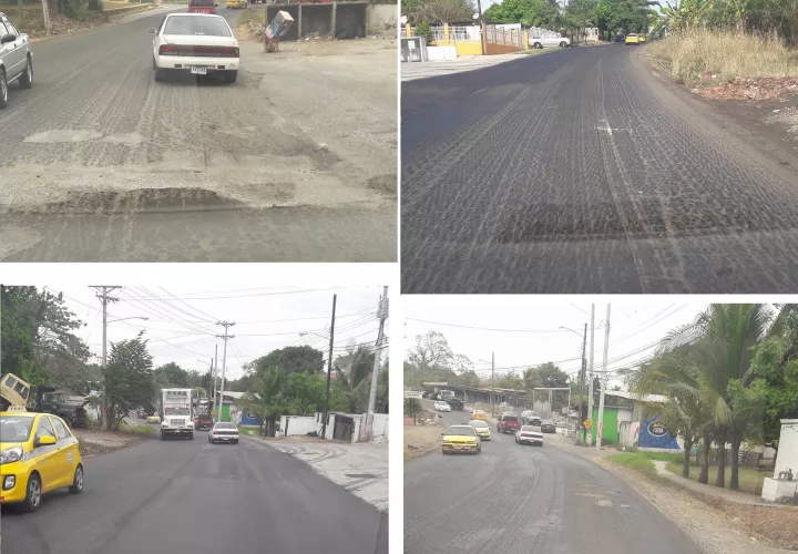 Vista general del estado actual de la antigua vía Panamericana.  /  Fotos: WhatsAppCri 