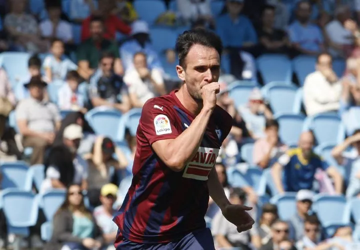 Kike García (en la foto) y Pedró León marcaron para el Eibar. Foto EFE