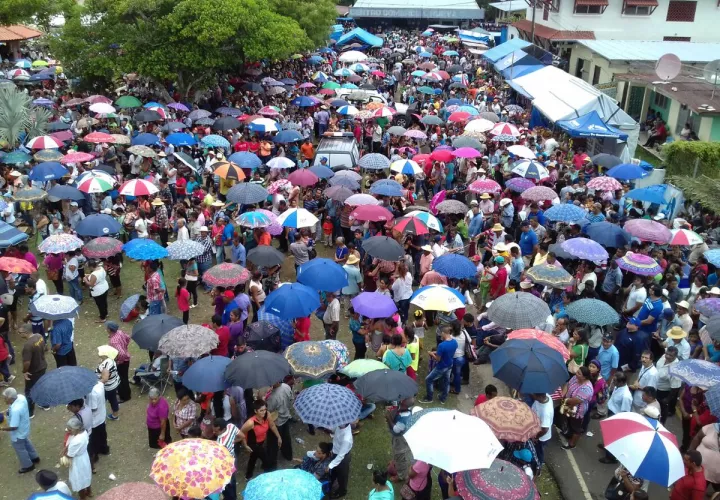 Festividades en honor al Señor de Los Milagros en La Mesa de Veraguas.  / Foto: @Ondas Centrales