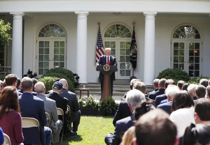 El presidente de Estados Unidos, Donald Trump anunció la salida de su país del Acuerdo de París