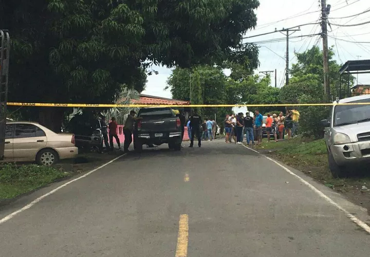 Vista general de la escena del suceso en David. / Foto: @RetenChiriqui