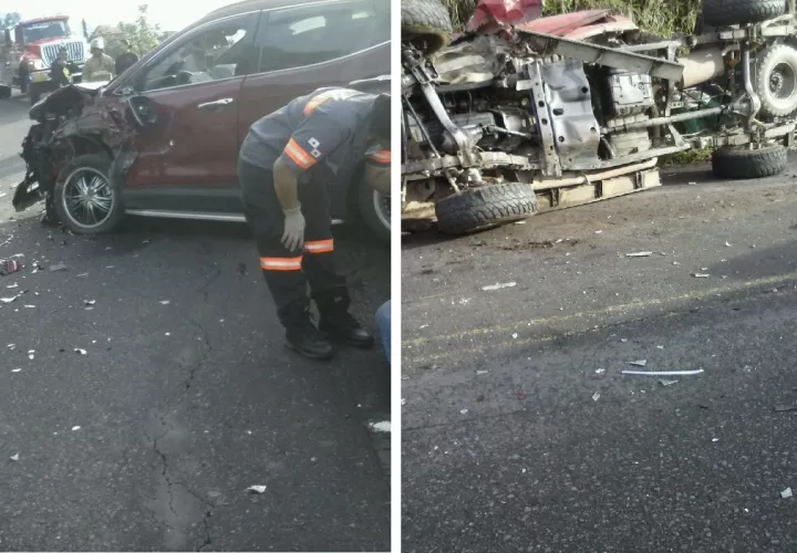 Vista del accidente hacia Volcán.  /  Foto: @BCBRP 