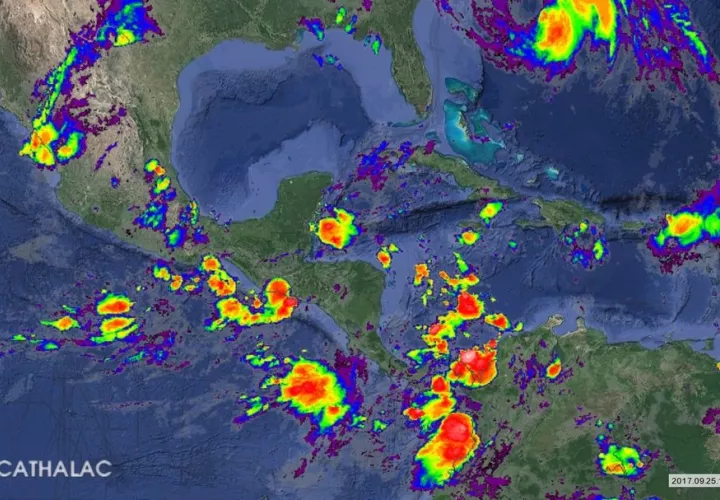 Imagen actualizada de satélite GOES infrarrojo para Centroamérica y el Caribe - animaciones: http://servir.net 