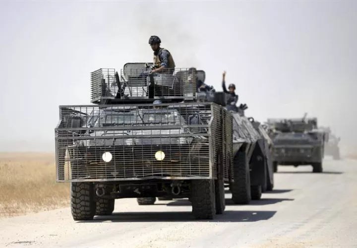 Varios vehículos del ejército iraquí. EFE/Archivo