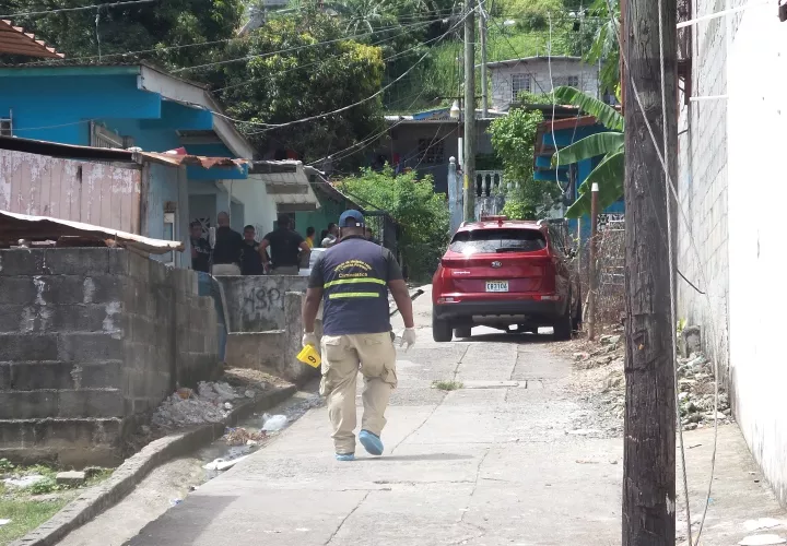Escena del crimen.  Foto Landro Ortíz Crítica
