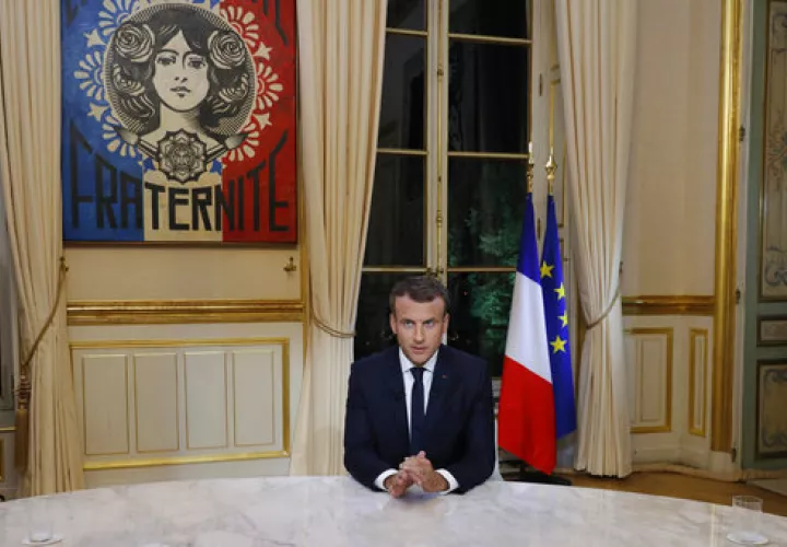 El presidente de Francia Emmanuel Macron. / AP