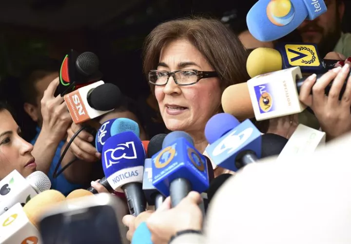 Nancy Morales de Ceballos, madre del exalcalde de San Cristóbal Daniel Ceballos. EFE/Archivo