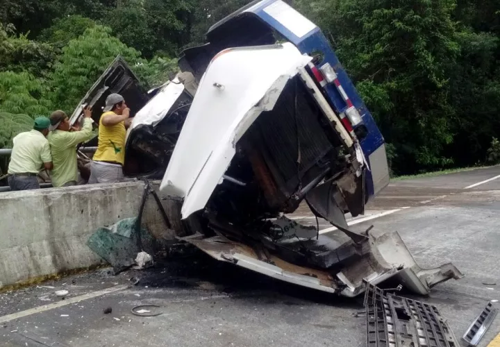 Vista general del accidente fatal en Boquerón .  /  Foto: @BCBRP