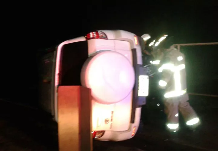 Vista general del área del accidente. /  Foto: @BCBRP