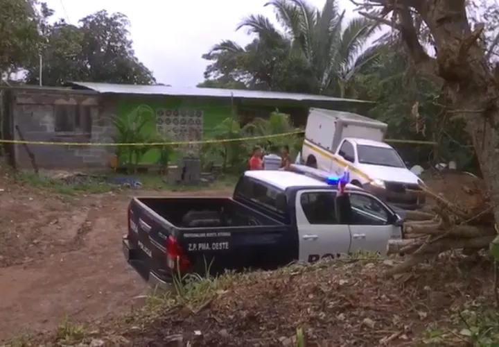 Vista general del lugar del homicidio.    Foto Raimundo Rivera
