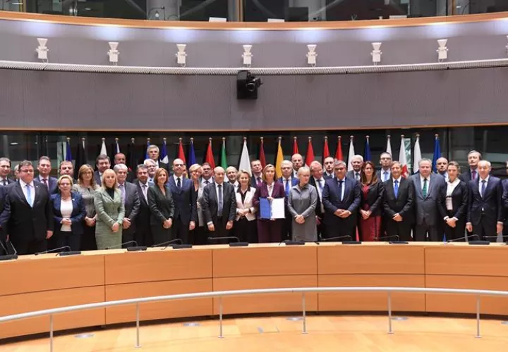 Reunión de ministros de AA.EE. de la UE en Bruselas (Bélgica) 13 de noviembre. EFE