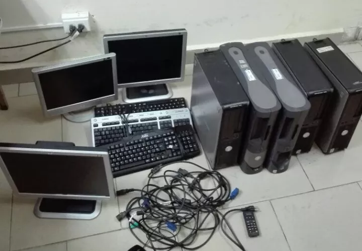 Computadoras recuperadas. (Foto:PN)
