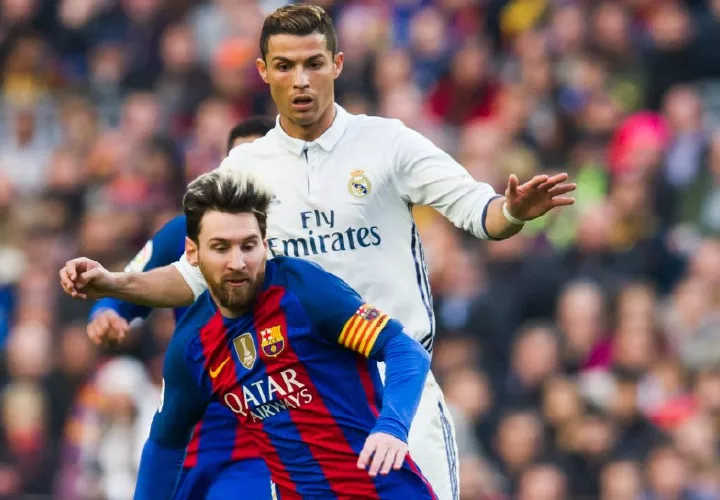 Cristiano y Messi. Foto: EFE