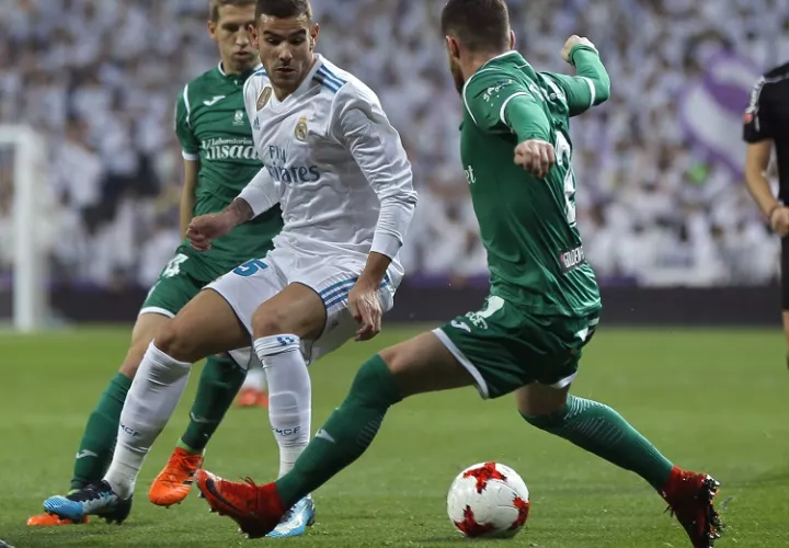Acción del partido entre Real Madrid y Leganés./ Foto AP