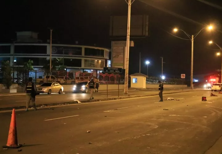 Escena del accidente.  Foto Delfia Cortez Corresponsal