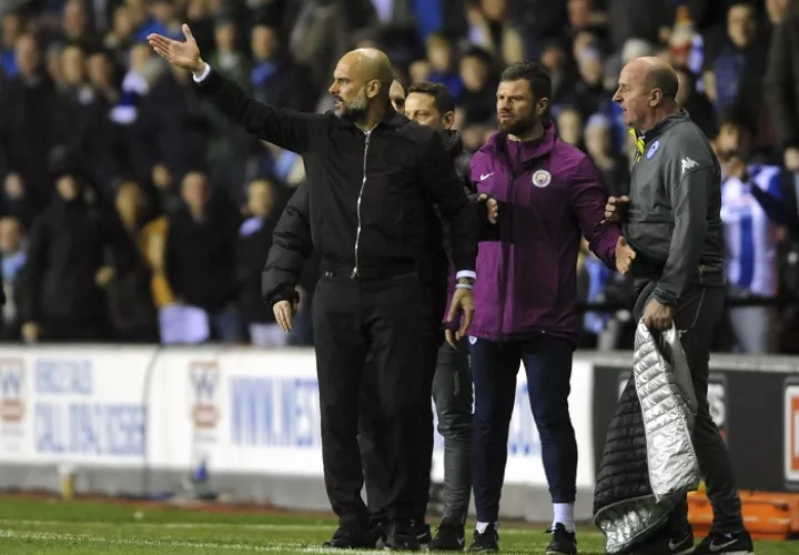 Pep Guardiola, técnico del Manchester City./ AP