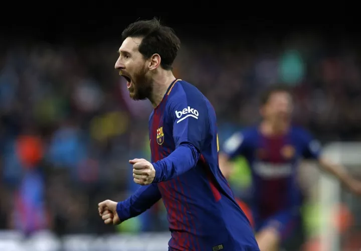 Lionel Messi celebra su anotación. Foto: AP