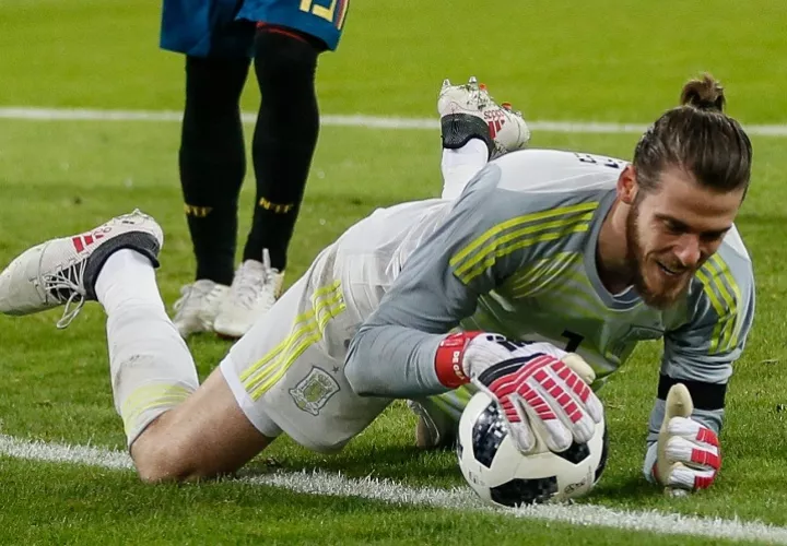David de Gea dijo que Telstar 18 &quot;es muy raro&quot;. Foto: EFE