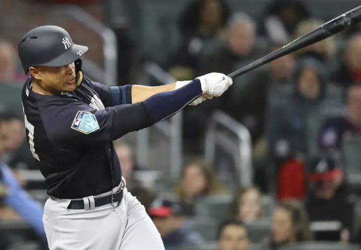 Giancarlo Stanton, la principal adquisición de los Yankees para la campaña 2018. Foto: AP