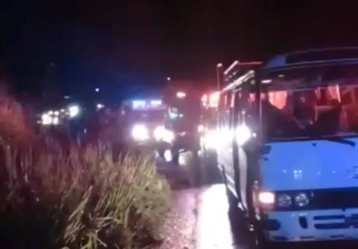 En la escena del suceso.