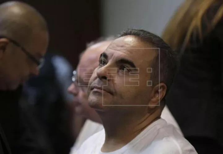 Expresidente salvadoreño en audiencia. Foto/EFE