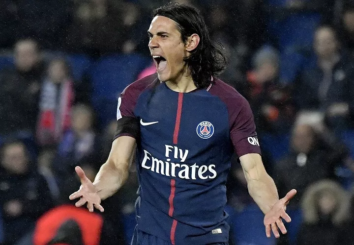Edinson Cavani, máximo goleador de la liga. Foto: EFE