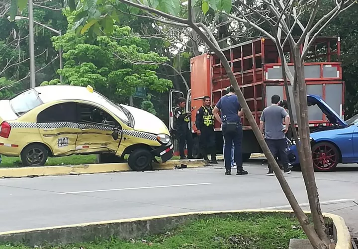 Vista general del lugar del accidente en Amador. Foto: @BCBRP