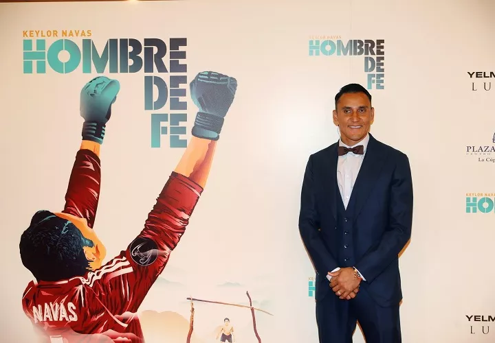 El portero del Real Madrid Keylor Navas a su llegada a la presentación del documental sobre su carrera hacia el éxito . Foto: EFE