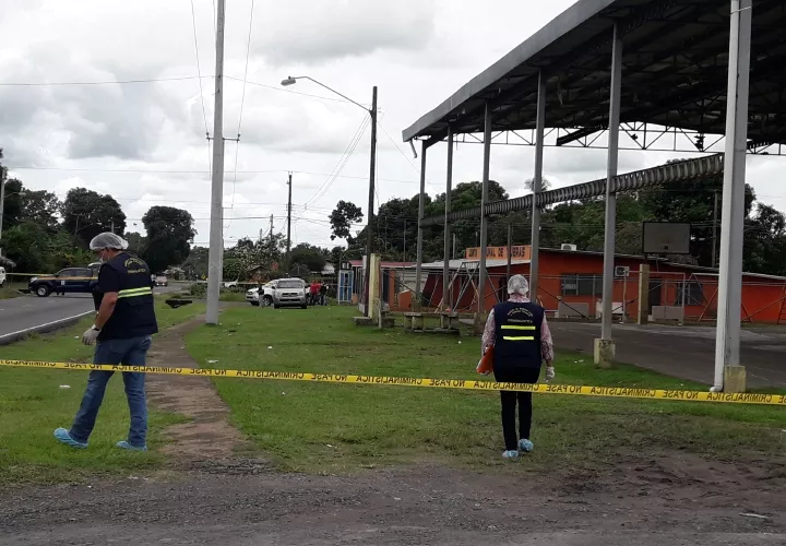 En estos alrededores se detuvo la víctima cuando fue ultimada.  Foto Mayra Madrid Corresponsal