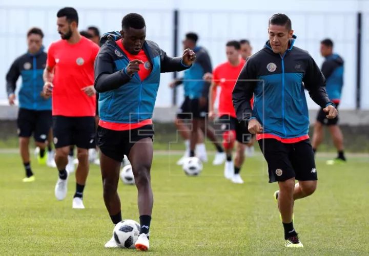 Costa Rica continuará mañana su plan de entrenamientos, y el viernes partirá a Samara donde se estrenará contra Serbia. Foto EFE