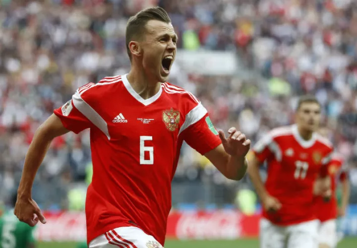 El jugador ruso Denis Cheryshev. Foto: AP