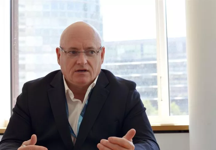 Scott Kelly, el astronauta de la NASA que más tiempo ha pasado en el espacio de forma continuada, 340 días, en una entrevista con Efe. EFE