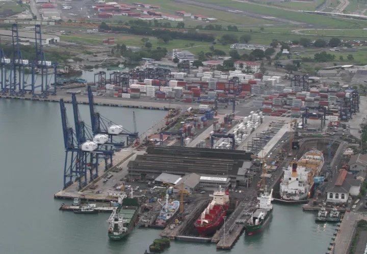 Vista general del puerto de contenedores de Hutchison Port PPC. Foto: Archivo