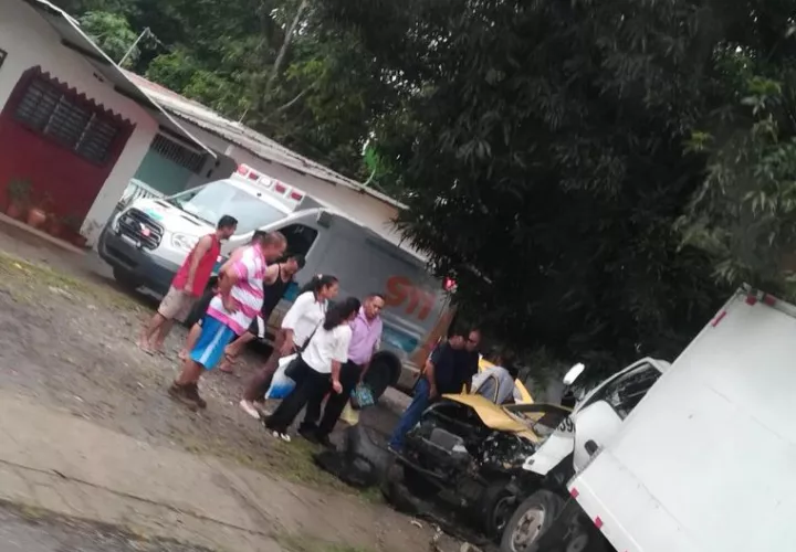 Registro en la escena. Foto Tomada de TraficoCPanama