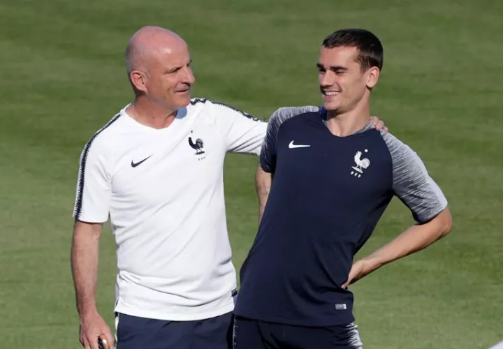 Griezmann tiene mañana su primera gran prueba en este Mundial: se enfrenta en octavos de final con la Argentina de Messi. Foto EFE