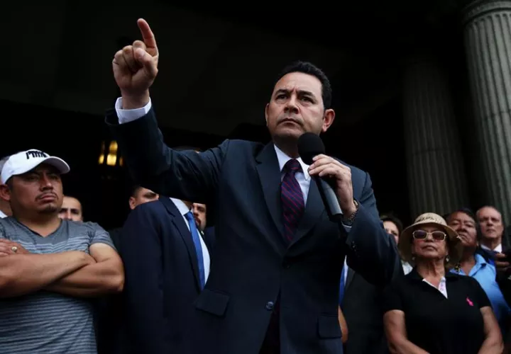 En la imagen, el presidente de Guatemala, Jimmy Morales. EFE Archivo